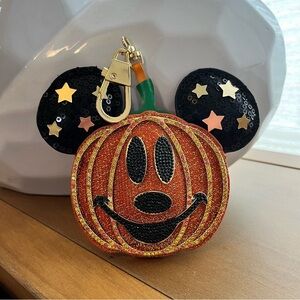 BaubleBar Mickey Mouse Disney Pumpkin Puff Bag Charm Halloween 2024